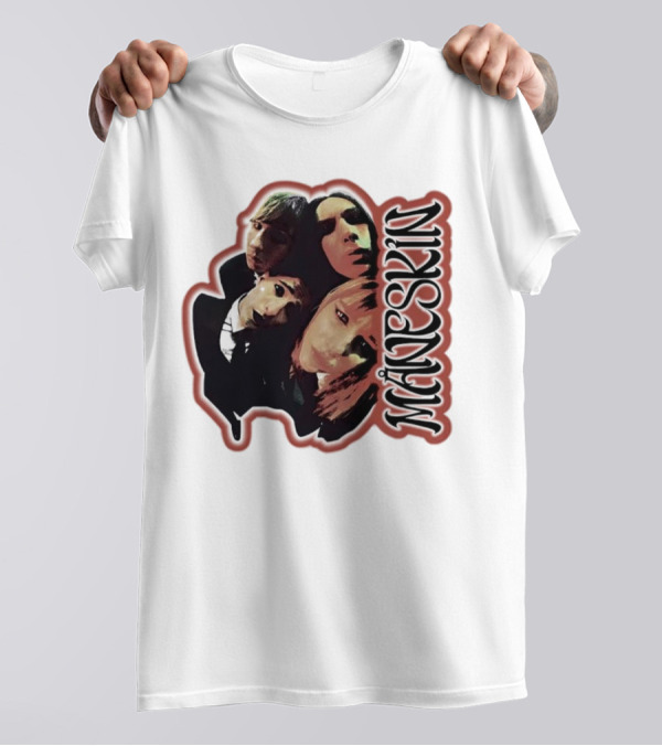 Maneskin Band Fisheye Style Group T-Shirt