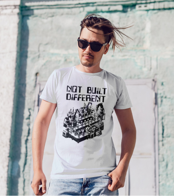 Not Built Different Assembly Line Robots T-Shirt