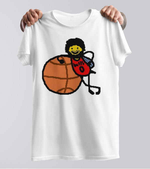 Co-Bee Chicago Bulls NBA Paint Cartoon Basketball Character T-Shirt