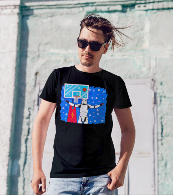 Stormtrooper Basketball No Look Shot T-Shirt