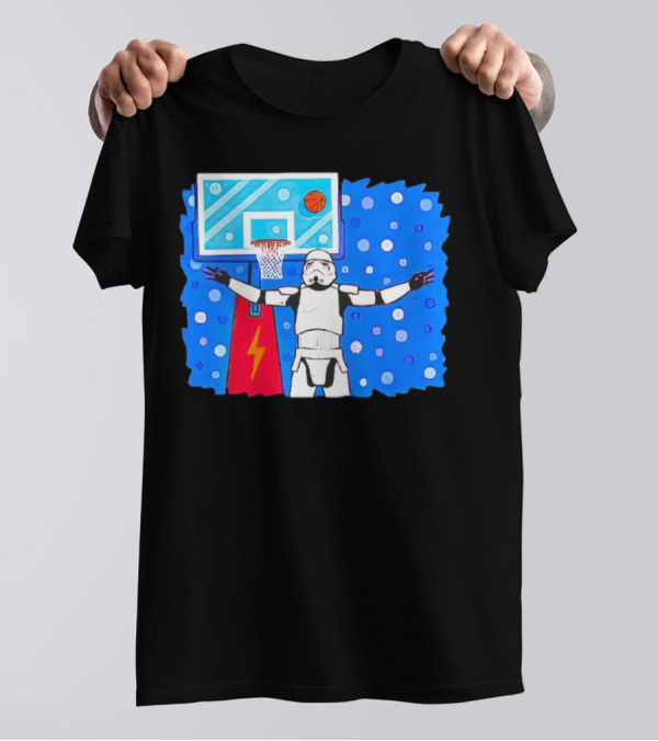 Stormtrooper Basketball No Look Shot T-Shirt
