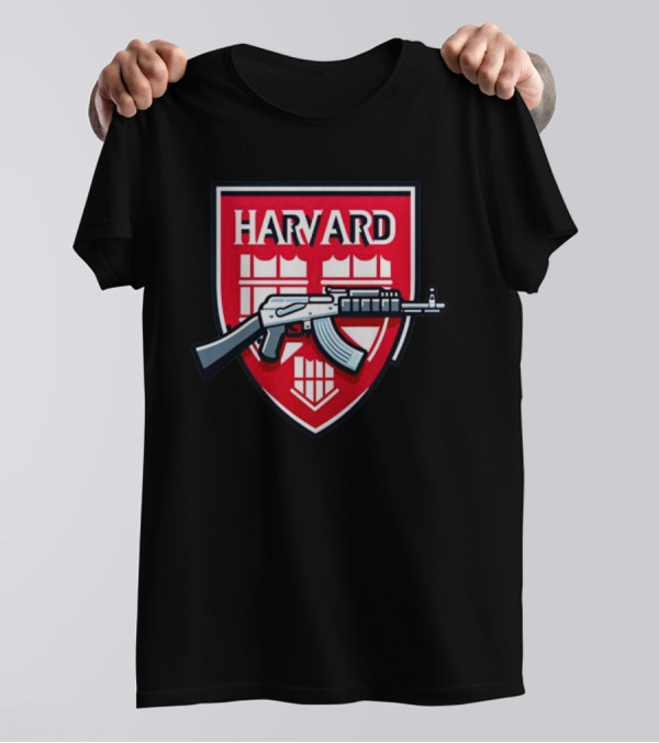 Dr. Eli David Harvard University AK-47 Shield T-Shirt