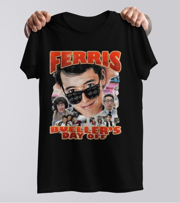 Ferris Bueller's Day Off Vintage Collage T-Shirt