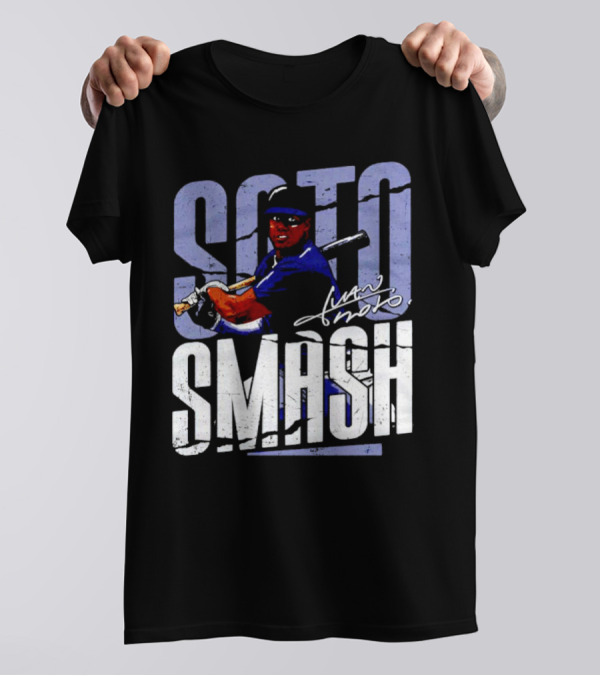 Soto Smash Juan Soto Cartoon Signature T-Shirt