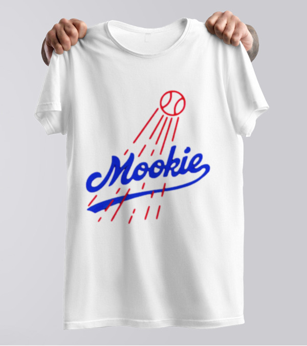 Mookie Signature Red Baseball Design Los Angeles Dodgers T-Shirt