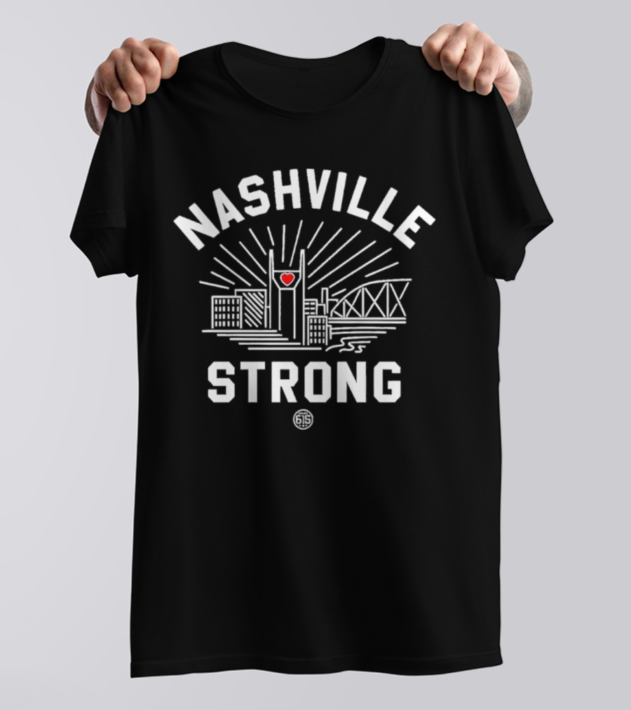 Nashville Strong Project 615 Skyline Heart Edition T-Shirt