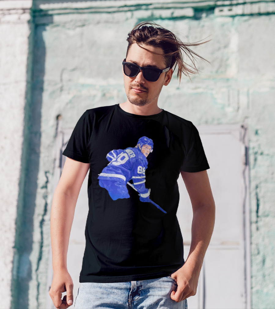 William Nylander Toronto Hockey Player Blue Jersey 88 T-Shirt