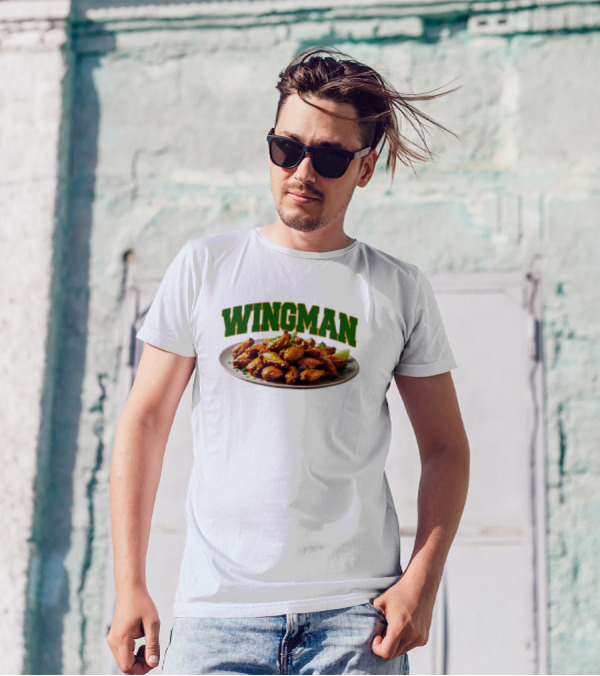 Wingman Chicken Wings Plate T-Shirt