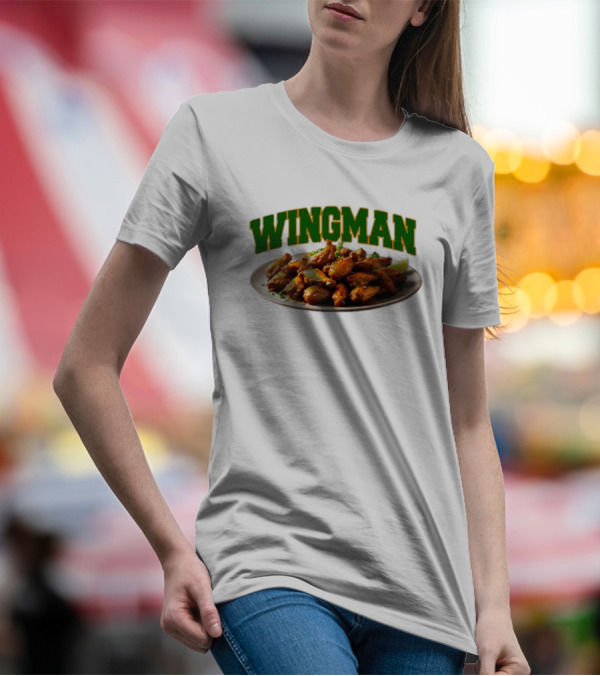 Wingman Chicken Wings Plate T-Shirt