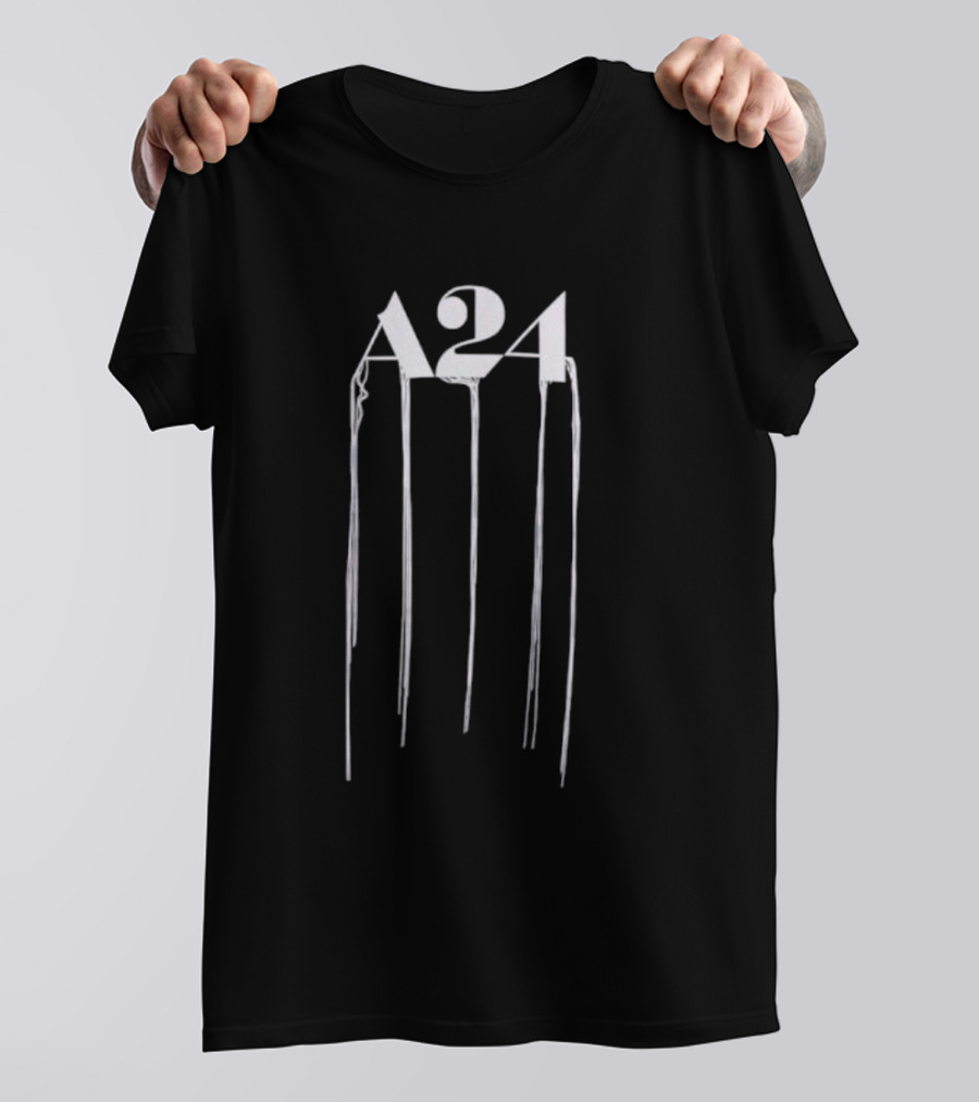 A24 Logo With Death Stranding Inspired Dripping Effect T-Shirt