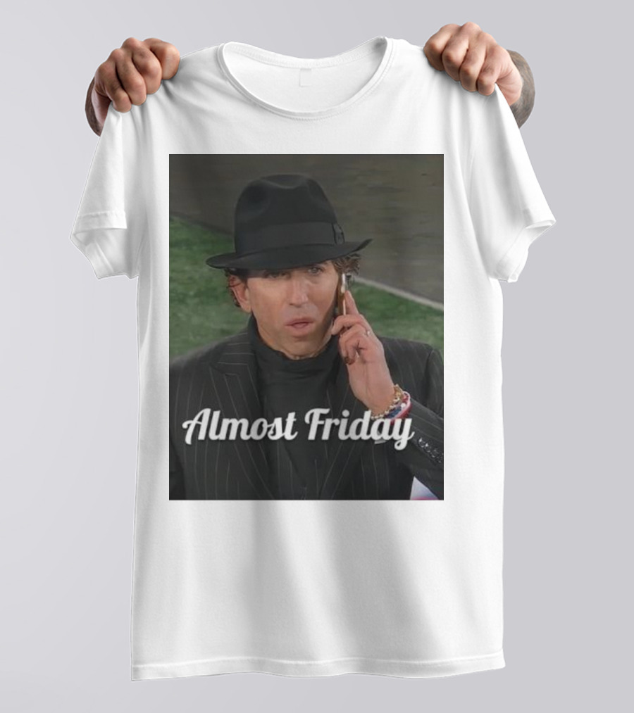 Almost Friday Stylish NFL Agent In Dark Suit On Phone T-Shirt