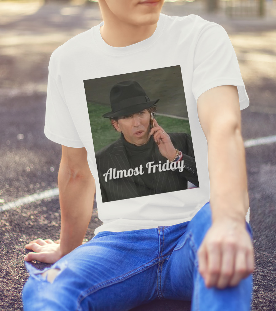 Almost Friday Stylish NFL Agent In Dark Suit On Phone T-Shirt