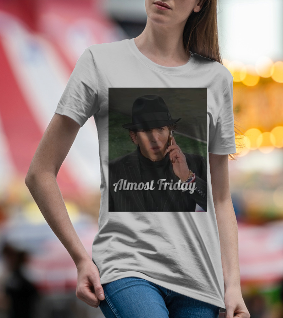 Almost Friday Stylish NFL Agent In Dark Suit On Phone T-Shirt