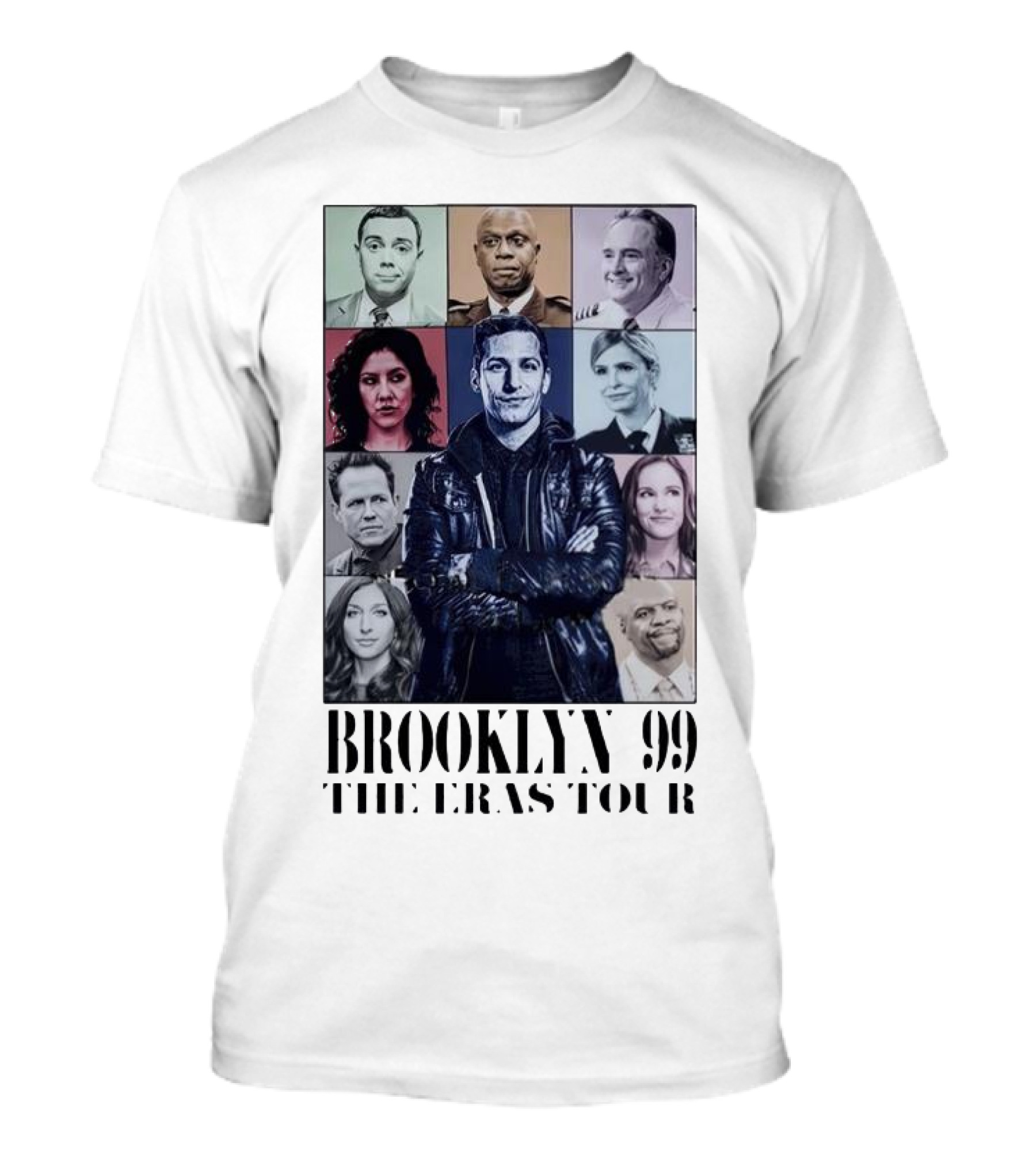 Brooklyn 99 The Eras Tour Character Montage T-Shirt