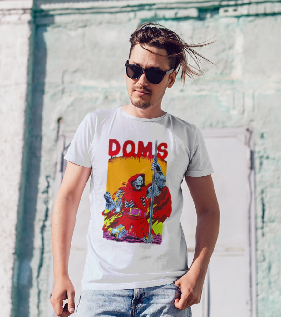 DOMS Warrior Skeleton Metal Armor Staff T-Shirt
