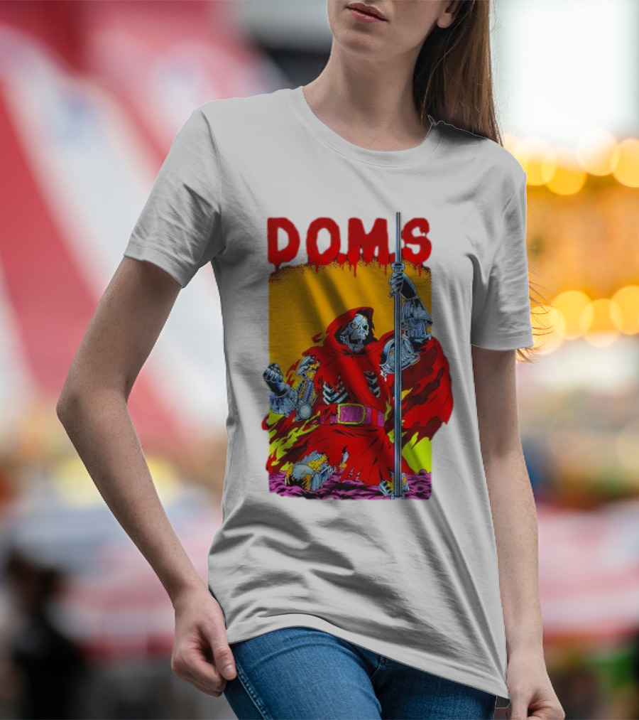 DOMS Warrior Skeleton Metal Armor Staff T-Shirt