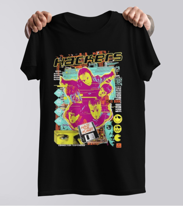 Hackers Acid Burn Connection Terminated Hack The Planet T-Shirt