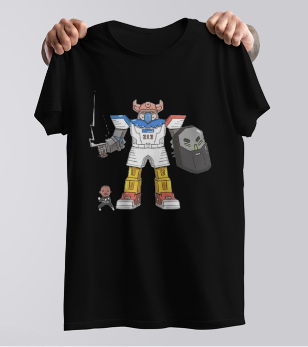 Janky Drawing Powell Rangers Robot Cartoon 213 T-Shirt