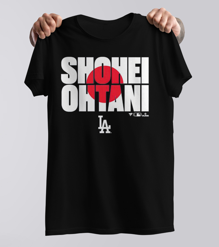 Shohei Ohtani Los Angeles Dodgers Japan Flag MLB Players T-Shirt
