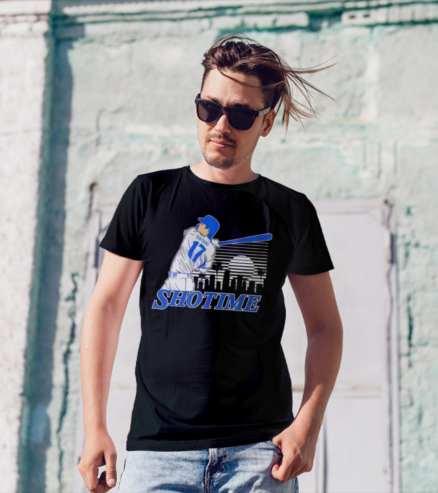 Shohei Ohtani Shotime Skyline Baseball Los Angeles Dodgers T-Shirt