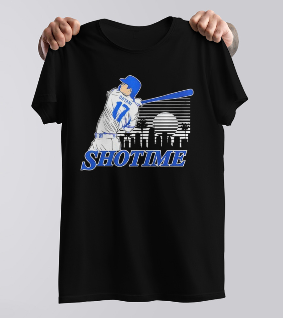 Shohei Ohtani Shotime Skyline Baseball Los Angeles Dodgers T-Shirt