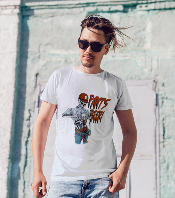 Skeleton Pants Beer T-Shirt