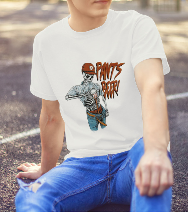 Skeleton Pants Beer T-Shirt