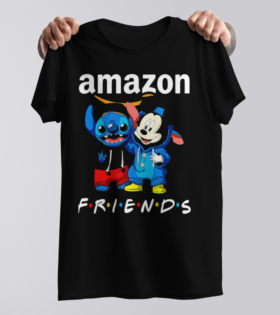 Stitch Mickey Amazon Friends Hoodie Characters T-Shirt