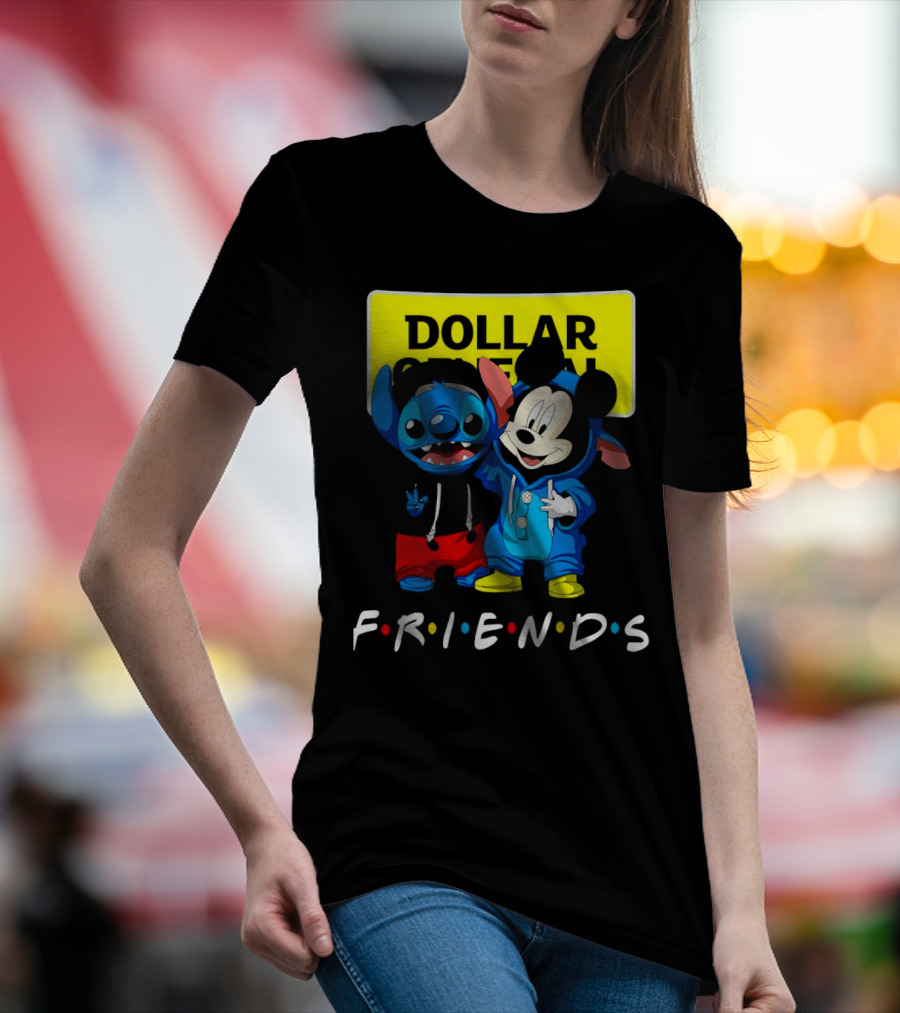 Stitch Mickey Friends Dollar General T-Shirt