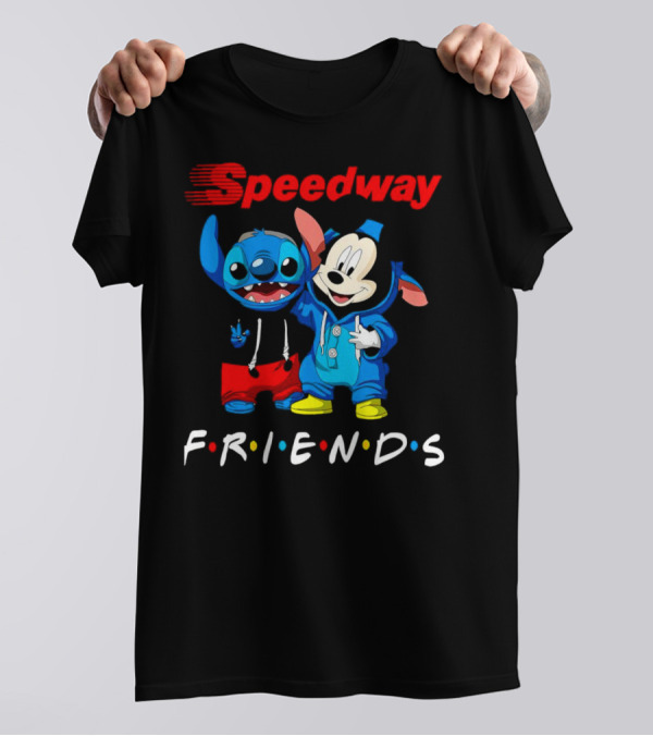 Speedway Friends Stitch Mickey T-Shirt