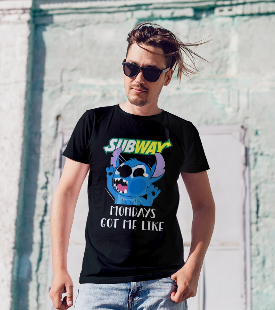 SUBWAY Mondays Got Me Like Stitch Reaction T-Shirt