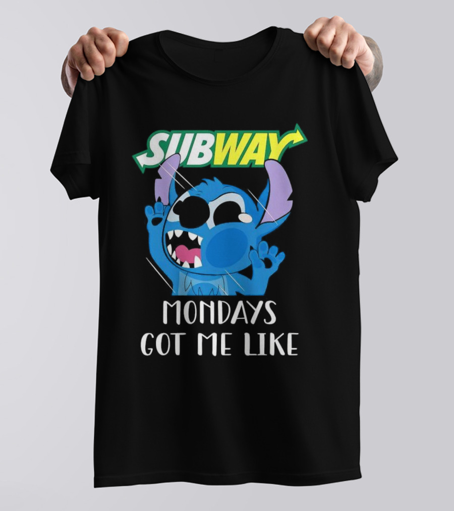 SUBWAY Mondays Got Me Like Stitch Reaction T-Shirt