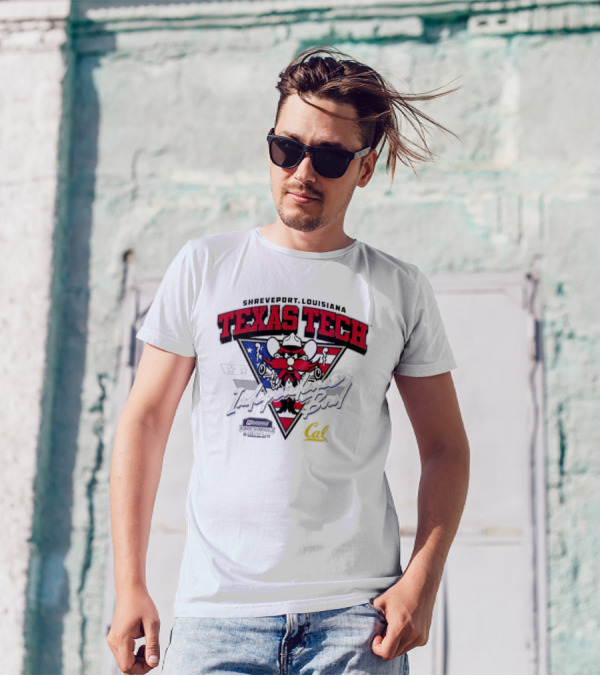 Texas Tech Shreveport Louisiana Red Raider American Script Cal T-Shirt