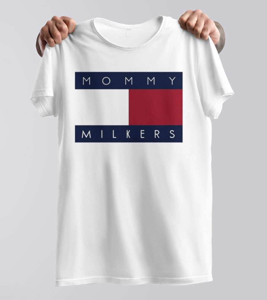 Trending Mommy Milkers Logo Parody Concept T-Shirt