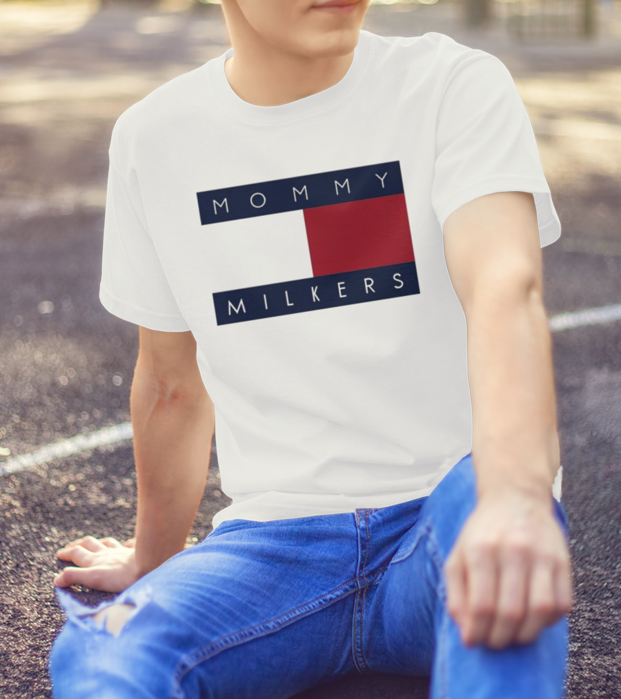Trending Mommy Milkers Logo Parody Concept T-Shirt