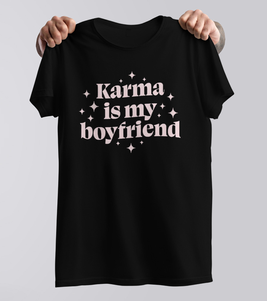 Karma Is My Boyfriend Star Motif T-Shirt