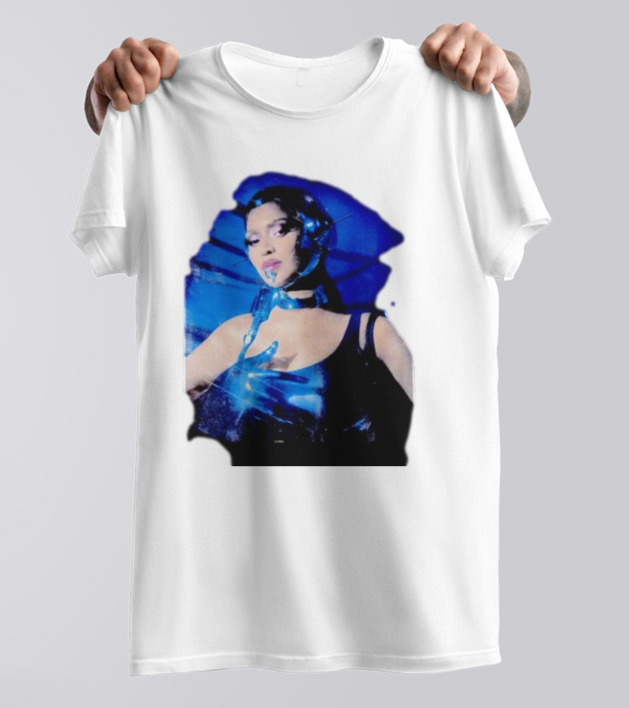 Robo Beyonce Futuristic Cyborg Aesthetic T-Shirt