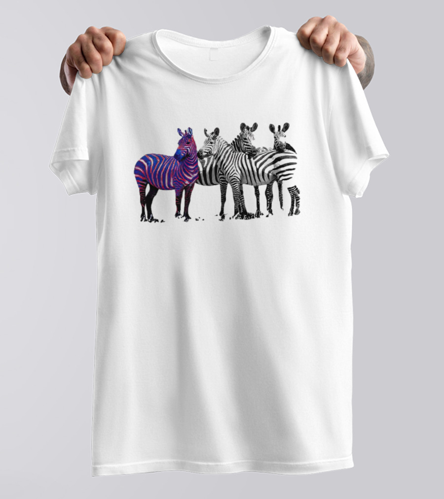 Buffalo Bills Zebra Unique Blue And Red Striped Wildlife T-Shirt