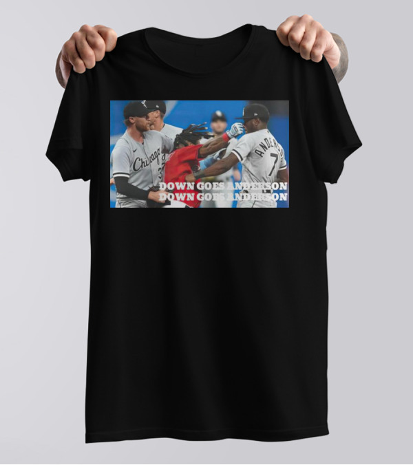 Ramírez Down Goes Anderson Chicago Baseball Confrontation T-Shirt