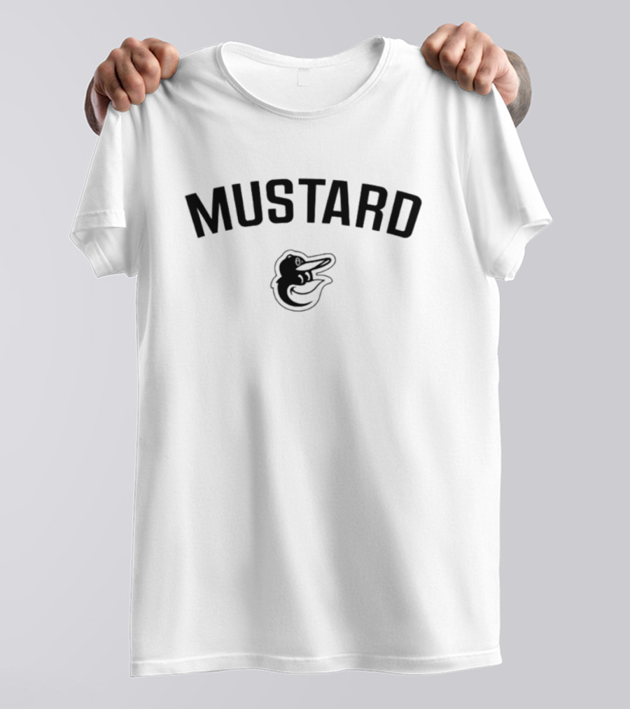 Mustard Baltimore Orioles Bird T-Shirt