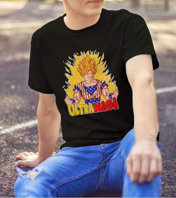 ULTRA MAGA Trump Dragon Ball Z Saiyan Super Power T-Shirt