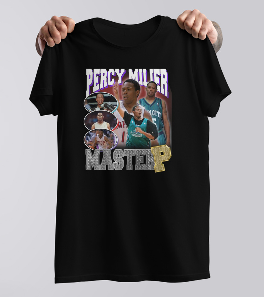 Percy Miller Master P Basketball Collage T-Shirt
