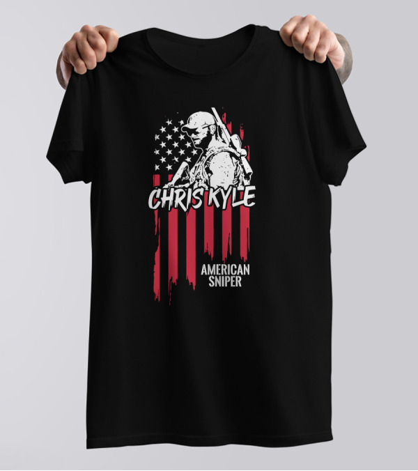 Chris Kyle American Sniper CK Flag T-Shirt