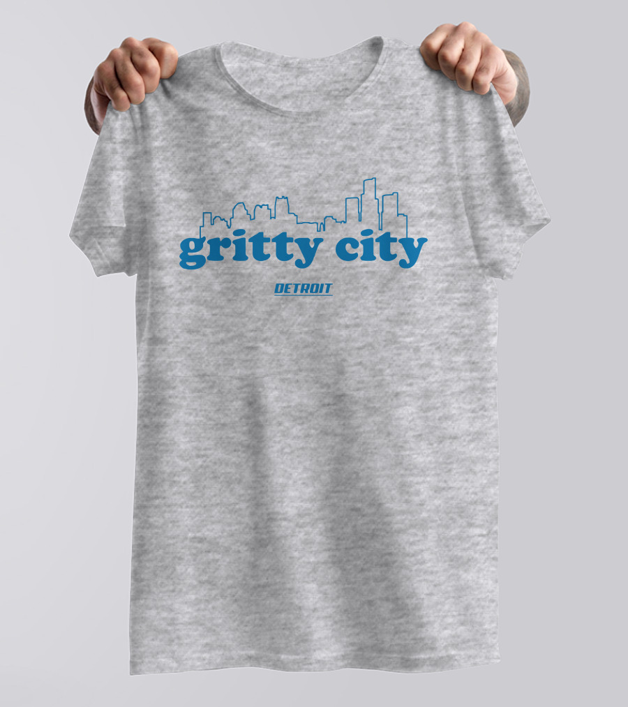 Gritty City Detroit Skyline T-Shirt