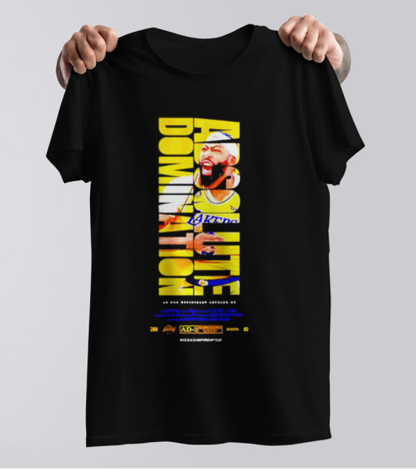 Anthony Davis Los Angeles Lakers Absolute Domination Legend AD-3 NBA Champion Finals MVP T-Shirt