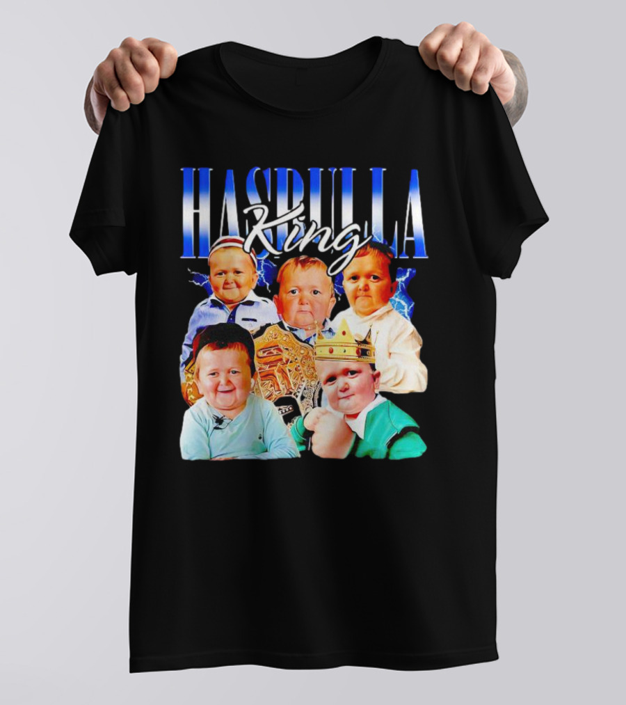 HASBULLA King Picture Collage With Crown And Championship Belt T-Shirt