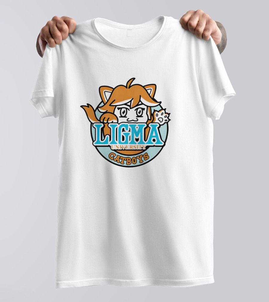 Ligma University Catboys Cute Cartoon T-Shirt