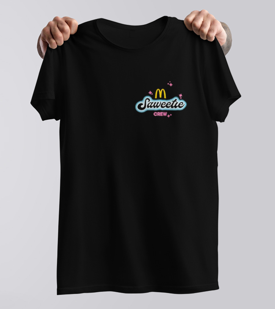 Saweetie Crew McDonald’s Logo Design With Sparkles T-Shirt