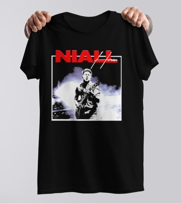 Niall Horan Live Performance Black And White Concert Scene T-Shirt