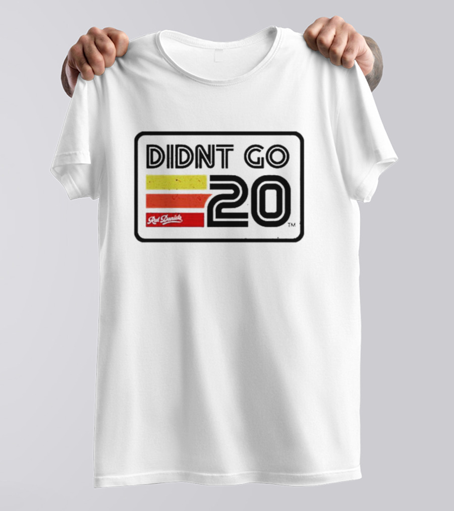 Didn't Go Rut Daniels 20 Racing Stripes Retro Motif T-Shirt
